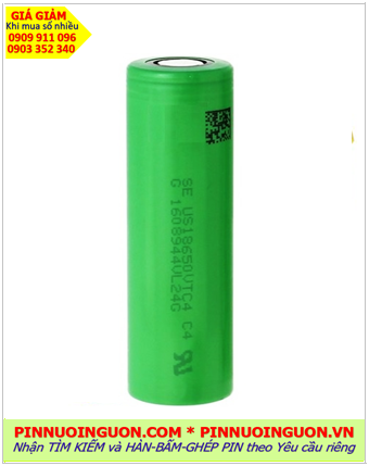 Sony VTC4; Pin sạc 18650 lithium 3.7v Sony VTC4 2100mAh (Discharge / Dòng xả 30A) chính hãng |TẠM HẾT HÀNG 